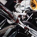 Motorcycle Fog Lamp 1.25" Engine Guard P-Clamp Mounts