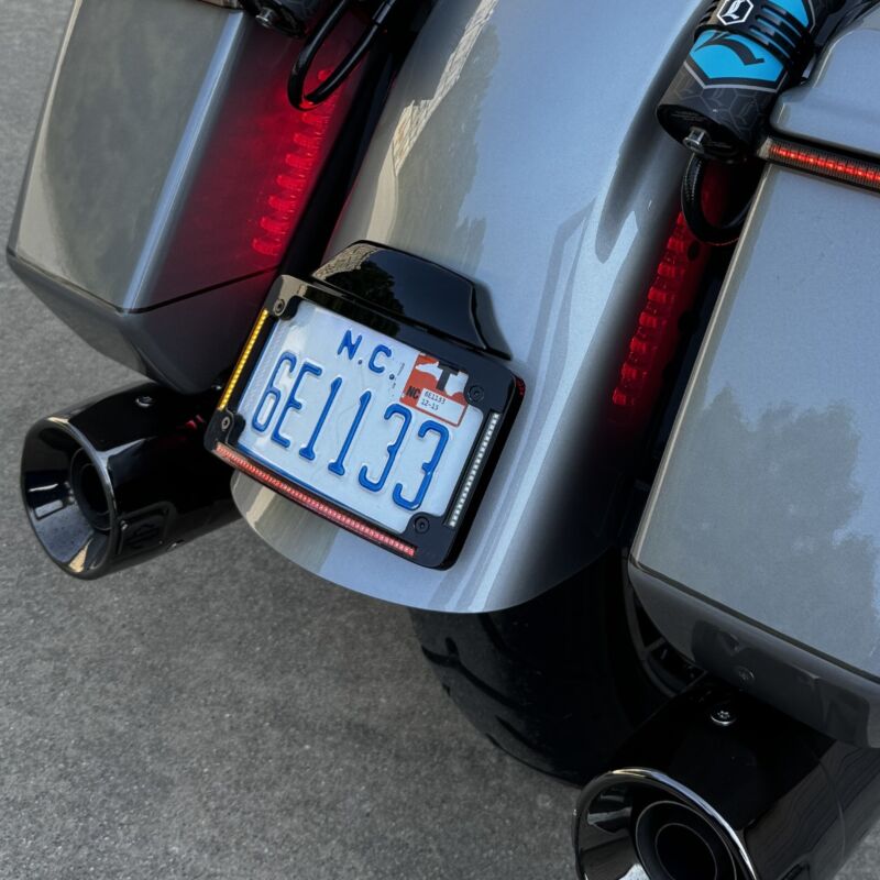 All-In-One LED License Plate Kit for 23-25 Street Glide & Road Glide Motorcycles