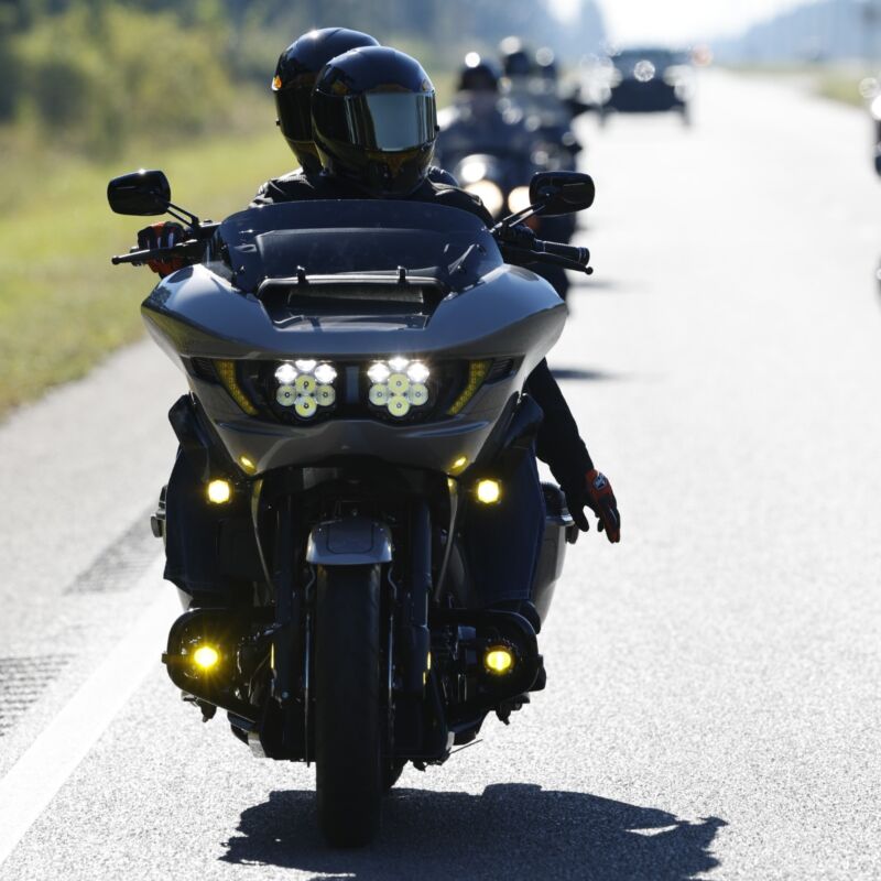 Shark Demon® LED Fog Lights for 2023-2025 Touring w/ Soft Switch Integration