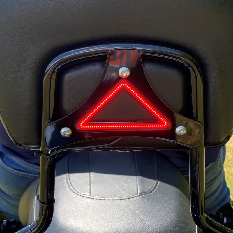 LED Backrest Bracket with Auxiliary Run & Brake Light for 1997-2013 Harley-Davidson® Motorcycles