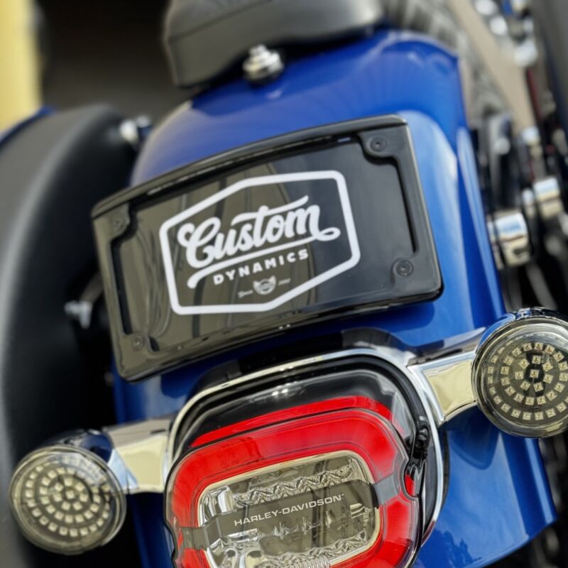 Radius Motorcycle Plate Frames with LED Tag Illumination