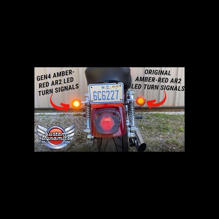 Amber/Red 1156 Flat Motorcycle LED Turn Signal