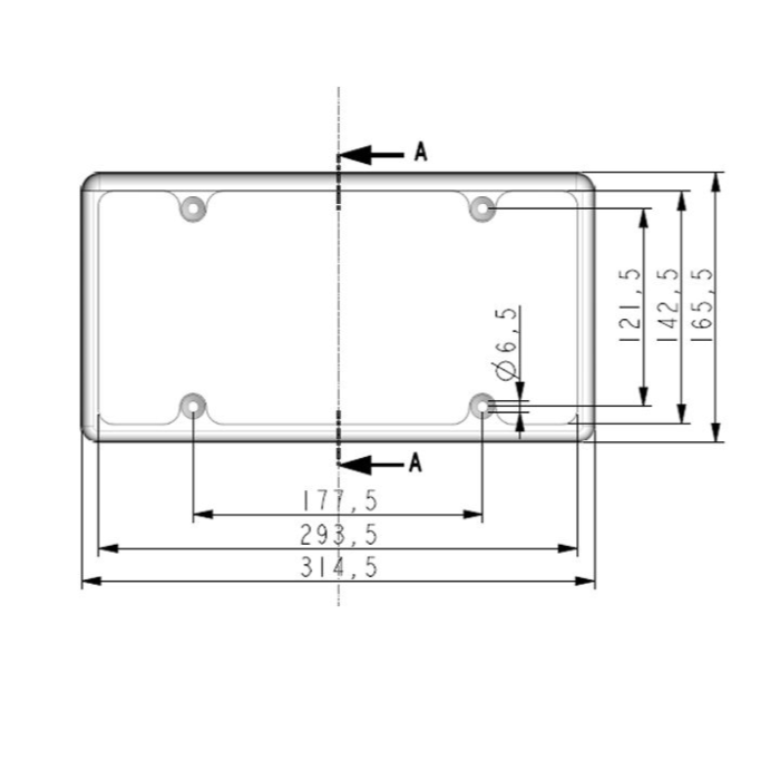 Automotive LED License Plate Frame